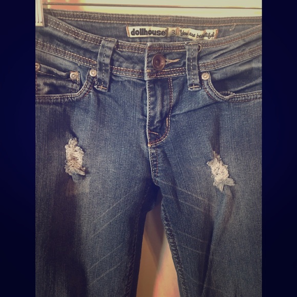 Dollhouse Jeans Juniors Size 3 Dollhouse Brand Ripped Jeans Poshmark